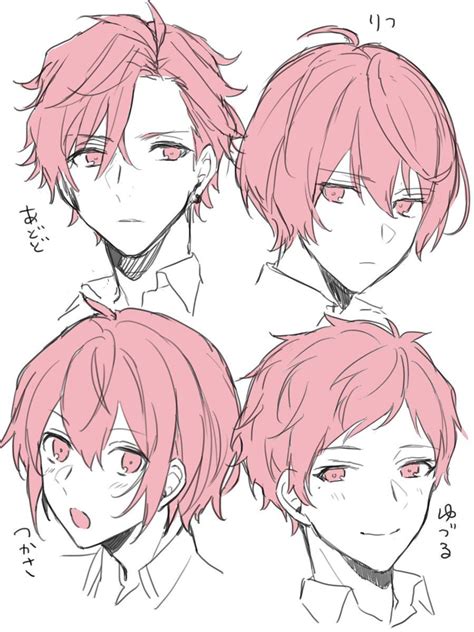 anime boy hair